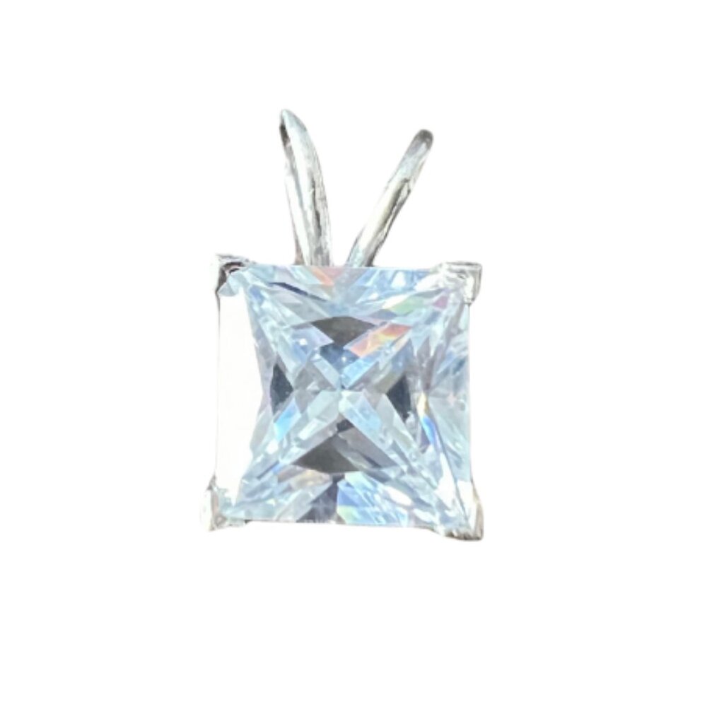 TOCARA White Square "Diamond" Diami Pendant Silver 925 / Jewelry